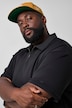 Polo, oversize, manches courtes, col avec zip, jusqu'au 8 XL
