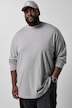 Langarmshirt, Badges, oversized, bis 8 XL