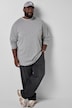 Langarmshirt, Badges, oversized, bis 8 XL