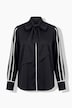 Bluse, abnehmbare Schluppe, Stehkragen, Langarm