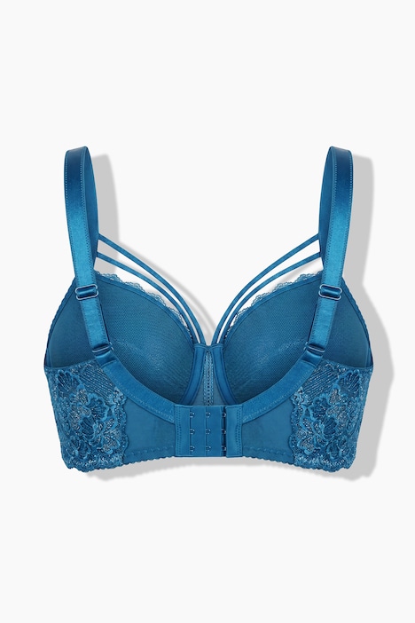 Soutien-gorge à armatures, bonnets souples, dentelle aspect scintillant - bonnets B-F