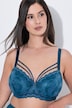 Soutien-gorge à armatures, bonnets souples, dentelle aspect scintillant - bonnets B-F