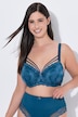 Soutien-gorge à armatures, bonnets souples, dentelle aspect scintillant - bonnets B-F