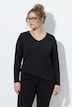 Shirt, Cut it your way, V-Ausschnitt, Langarm, Biobaumwolle