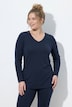 Shirt, Cut it your way, V-Ausschnitt, Langarm, Biobaumwolle