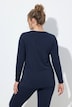 Shirt, Cut it your way, V-Ausschnitt, Langarm, Biobaumwolle