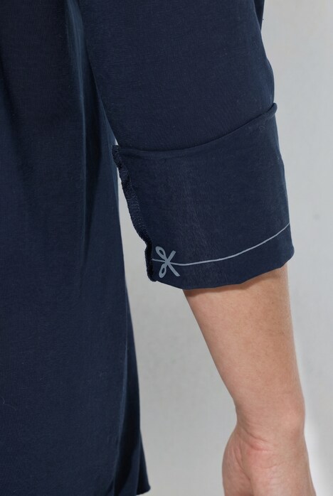 Shirt, Cut it your way, V-Ausschnitt, Langarm, Biobaumwolle