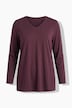Shirt, Cut it your way, V-Ausschnitt, Langarm, Biobaumwolle