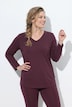 Shirt, Cut it your way, V-Ausschnitt, Langarm, Biobaumwolle