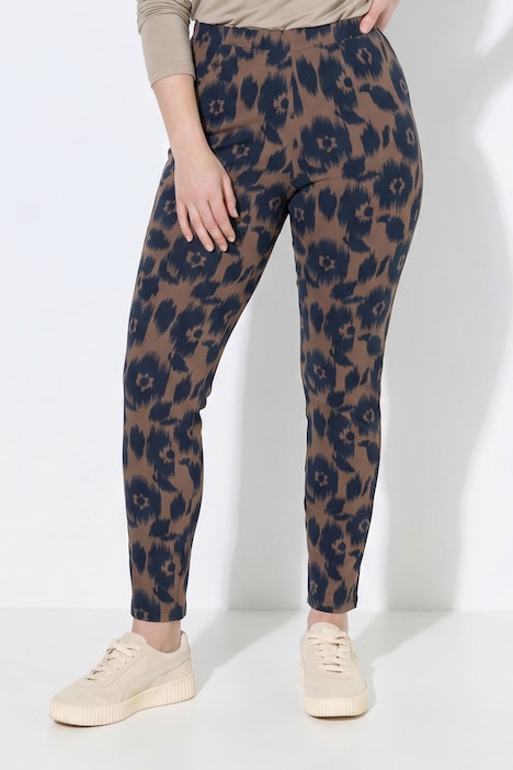 Leggings, Blüten, schmales Bein, Biobaumwolle