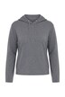 Strick-Hoodie, Boxy Fit, Kapuze, Langarm, Biobaumwolle
