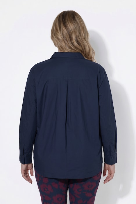 Hemdbluse, Hemdragen, Fledermausarm, Biobaumwolle