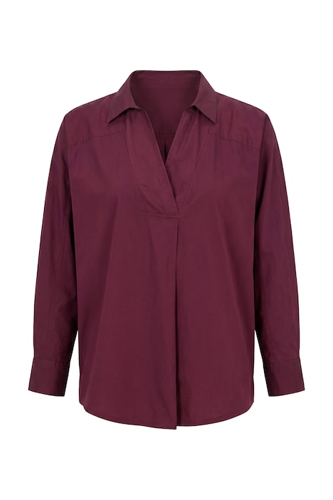 Hemdbluse, Hemdragen, Fledermausarm, Biobaumwolle