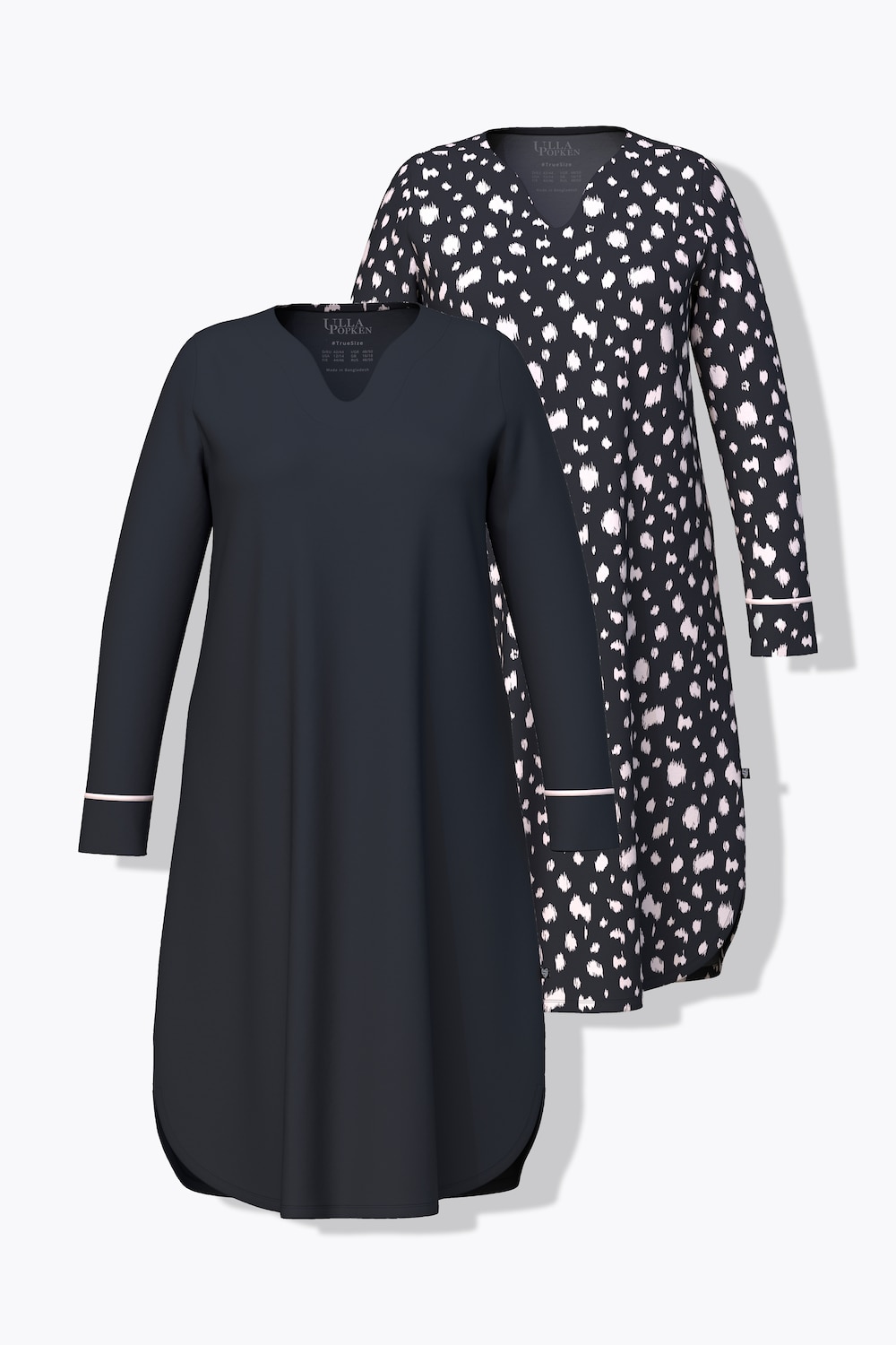 Bigshirts, 2er-Pack, Dalmatiner, Herzausschnitt, Langarm