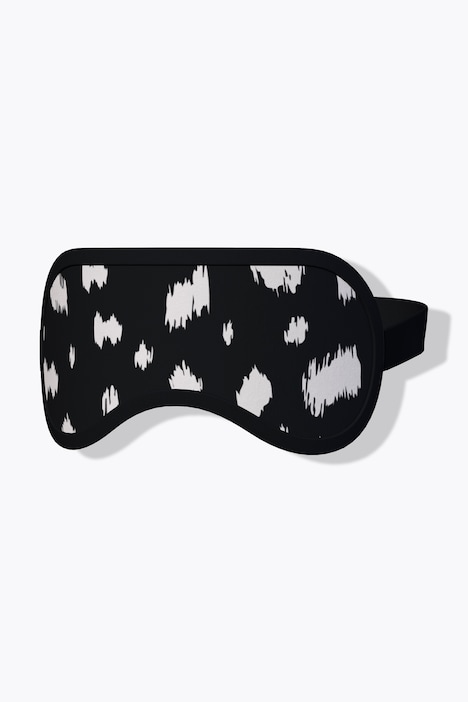 Pyjama et masque de sommeil, motif dalmatien, décolleté cœur et manches longues