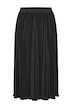 Pleated skirt, A-line, midi length, elastic waistband