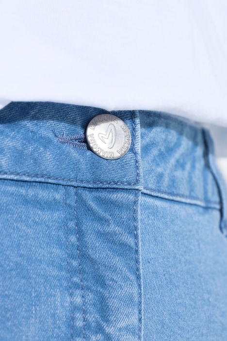 Jeansrock, Bleistift-Silhouette, Glitzersteinchen, 5-Pocket