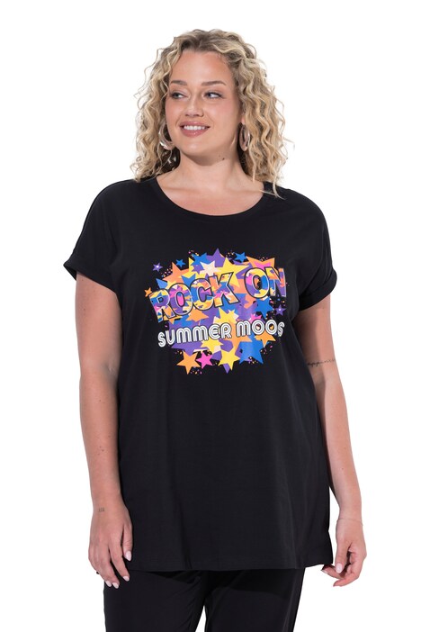 T-shirt, comfort fit, star print, short sleeve