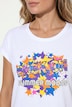 T-Shirt, Komfort Fit, Sternen-Motiv, Halbarm