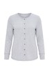 Shirt, Zier-Knopfleiste, Rundhals, Langarm, Biobaumwolle