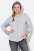 Shirt, Zier-Knopfleiste, Rundhals, Langarm, Biobaumwolle