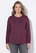 Shirt, Zier-Knopfleiste, Rundhals, Langarm, Biobaumwolle