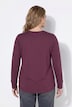 Shirt, Zier-Knopfleiste, Rundhals, Langarm, Biobaumwolle