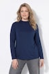 Shirt, Slim, Stehkragen, Langarm