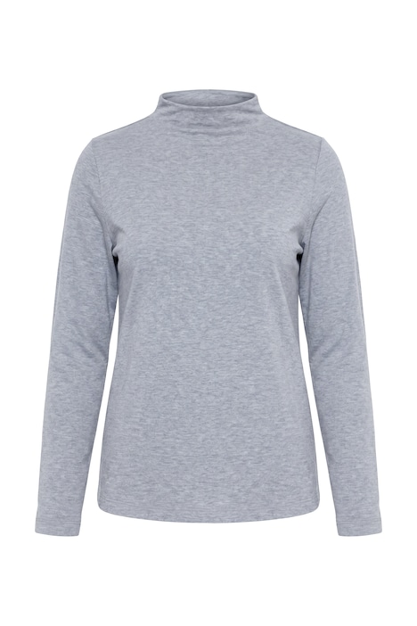 Shirt, Slim, Stehkragen, Langarm