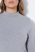 Shirt, Slim, Stehkragen, Langarm