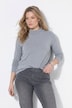 Shirt, Slim, Stehkragen, Langarm