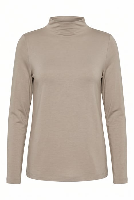 Shirt, Slim, Stehkragen, Langarm