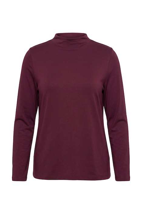 Shirt, Slim, Stehkragen, Langarm