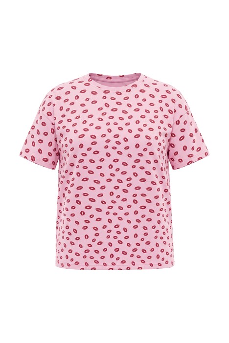 Kiss Print Short Sleeve Tee