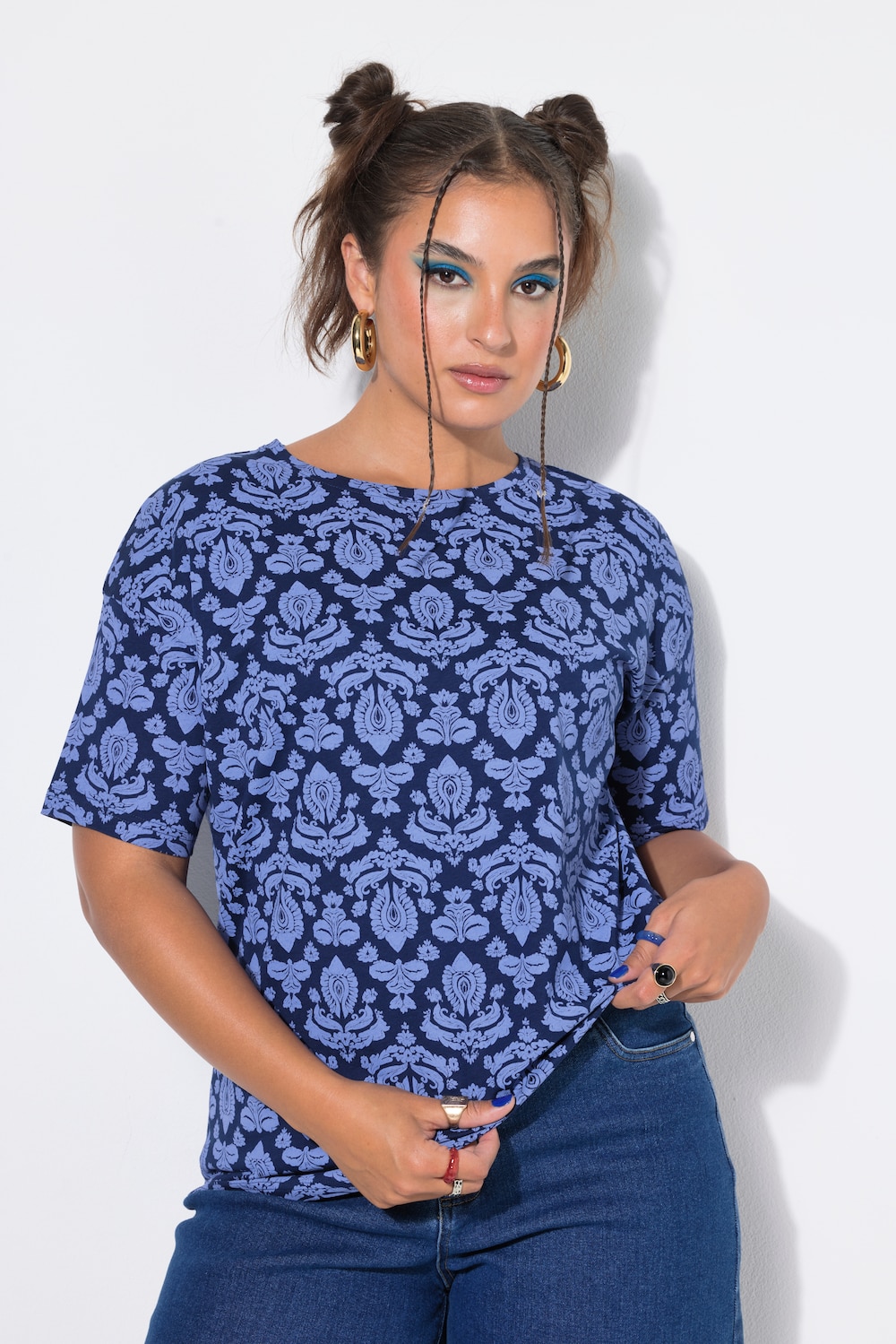 T-Shirt, Oversize Shape, Paisleys