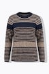 Pullover, Ringel, Rundhals, Langarm, Biobaumwolle
