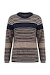 Pullover, Ringel, Rundhals, Langarm, Biobaumwolle