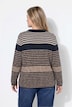 Pullover, Ringel, Rundhals, Langarm, Biobaumwolle