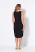 Jersey-Midikleid, ärmellose A-Linie, Keyhole