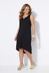 Jersey-Midikleid, ärmellose A-Linie, Keyhole