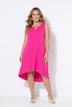 Jersey-Midikleid, ärmellose A-Linie, Keyhole