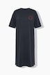 Midi-Jerseykleid, A-Linie, Applikation, Halbarm
