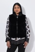 Gilet en fausse fourrure tissée, col montant, sans manches