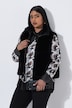 Gilet en fausse fourrure tissée, col montant, sans manches