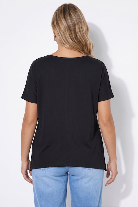 Zipfelshirt, Zipfelsaum, Halbarm