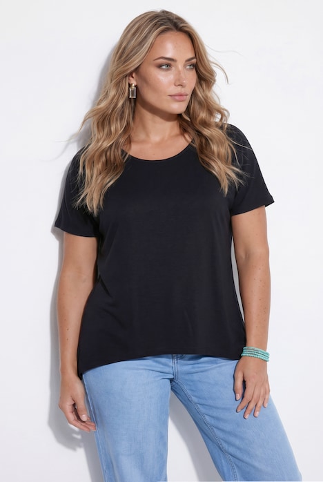 Zipfelshirt, Zipfelsaum, Halbarm