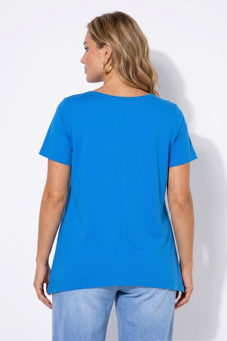 Zipfelshirt, Zipfelsaum, Halbarm