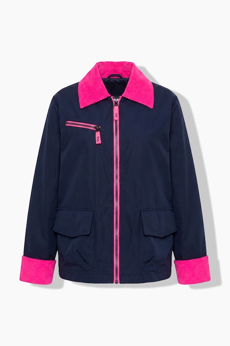 Cotton Jacke, Cord Kragen