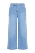 Denim culottes, wide leg, 5 pockets
