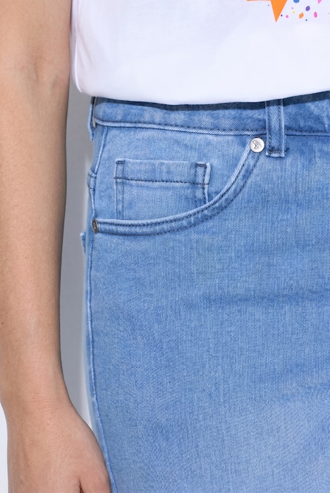 Jeans-Culotte, weites Bein, 5-Pocket